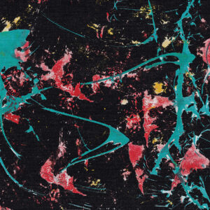 Cosmic Noir Turquoise Fireworks of Colors (Print)