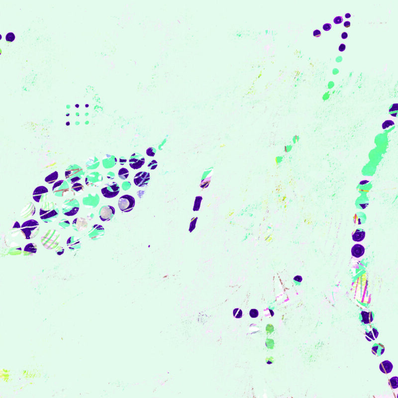 Pearly Abstraction Mint Elegance