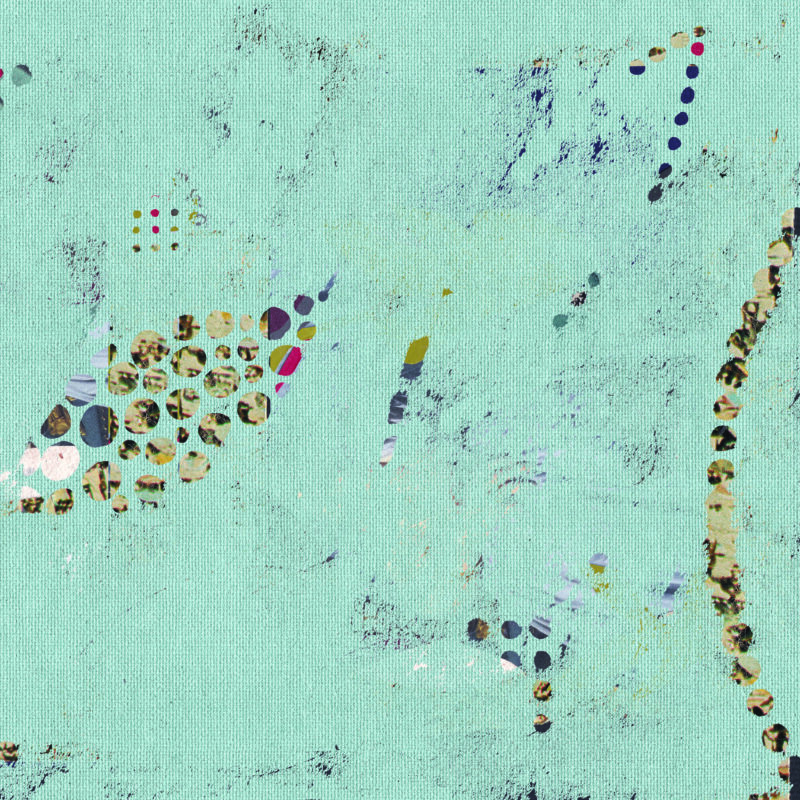 Pearly Abstraction Teal Voyage